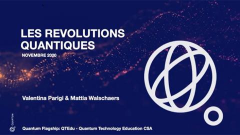 The European Quantum Week: The quantum revolutions The European Quantum Week: The quantum revolutions